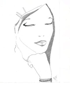 Woman-resting-on-chin