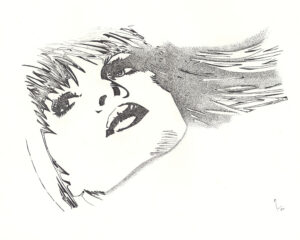 Woman-with-flowing-hair